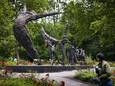 Het Nationaal monument slavernijverleden in het Oosterpark, ter herdenking van de afschaffing van de slavernij in het Nederlands Koninkrijk. ANP RAMON VAN FLYMEN