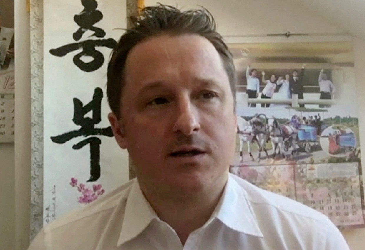 Michael Spavor, in 2017, voor zijn arrestatie. Beeld AP