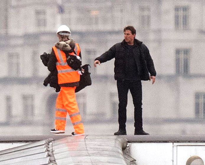 Tijdens opnames deze week op de Blackfriars Bridge in Londen