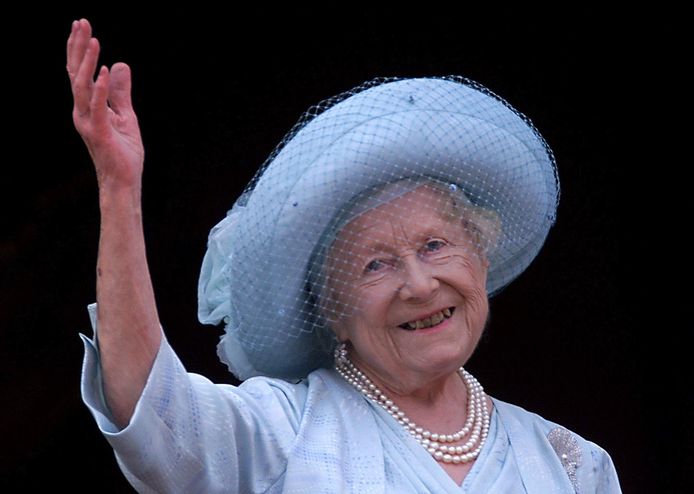 De Queen-Mother overleed in 2002, ze werd 101 jaar oud.