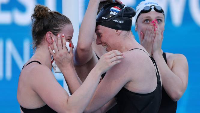 Goud voor Nederlandse zwemsters op 4x200 meter