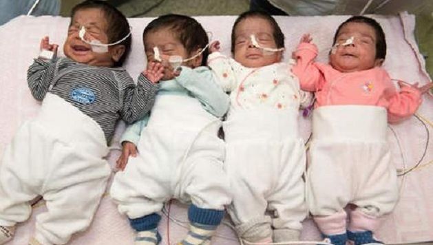 Elle Accouche De Quadruples Deux Paires De Jumeaux Identiques Home 7sur7 Be