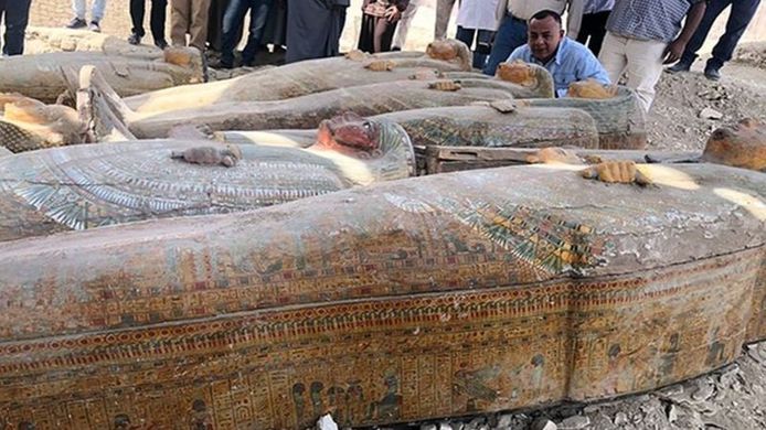 Meer dan twintig sarcofagen ontdekt nabij Luxor.