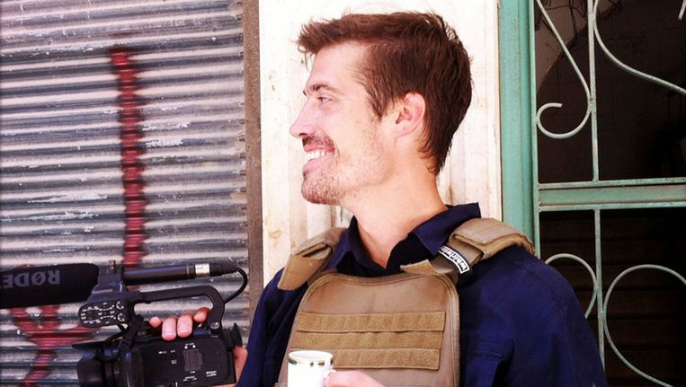De Amerikaanse journalist James Foley in 2012 in Aleppo. Beeld ap