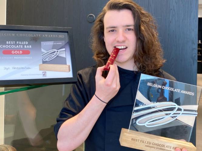Stijn (22) wint drie prijzen op Belgium Chocolate Awards: “Hele eer om als 22-jarige tussen al die vakmannen te staan”