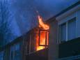 Uitslaande brand in Schorpioenstraat in Dordrecht.