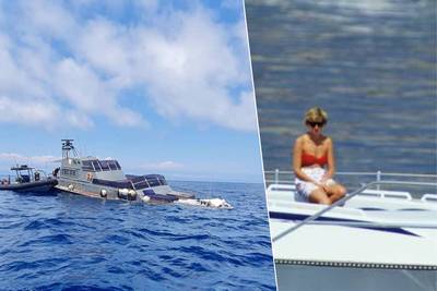 Yacht waarmee prinses Diana laatste keer op vakantie ging gezonken