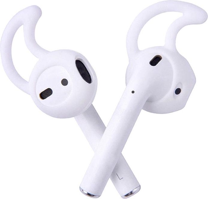 Deze haakjes klemmen de AIrPods aan je oorschelp vast.