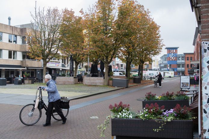 Archiefbeeld van de Grote Markt in Raalte.