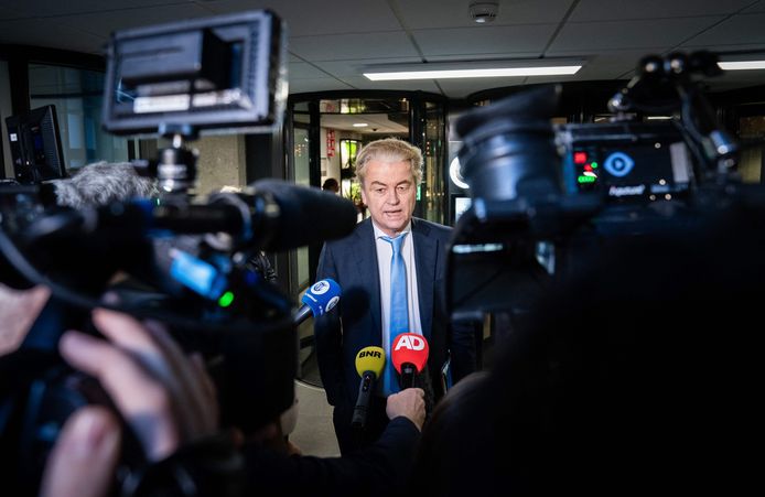 De Nederlandse extreemrechtse politicus Geert Wilders (PVV).
