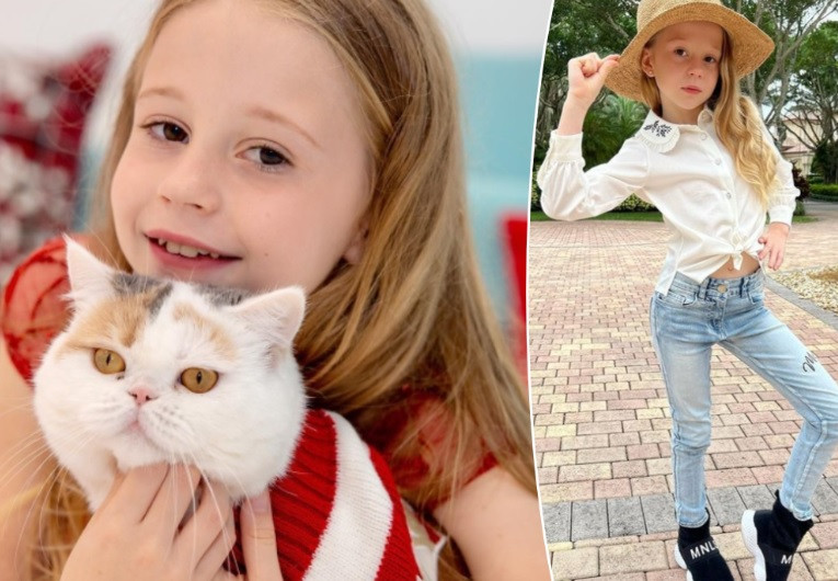 De 8jarige Anastasia verdient in jaar tijd 25 miljoen euro als