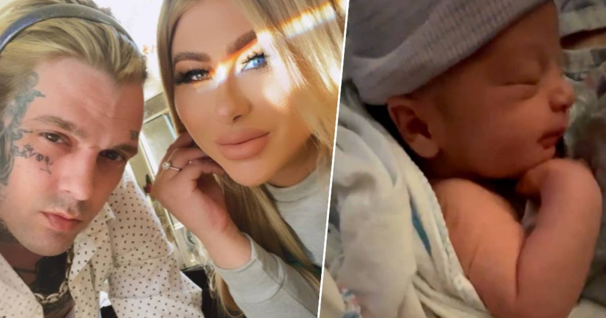 Kindsterretje Aaron Carter en verloofde Melanie Martin verwelkomen ...