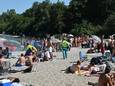 Drukte bij de Galderse Meren in de zomer van 2022.