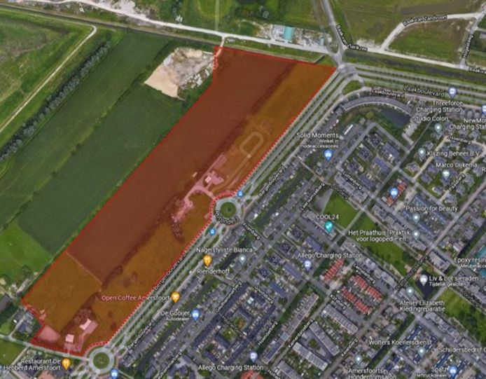 Nu nog groen, straks staan er 290 woningen.