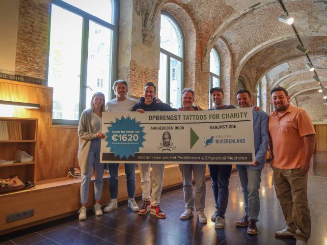 Tattoos for charity brengt 1.620 euro op ten voordele van Natuurpark Rivierenland
