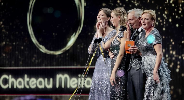 Martien, Erica, Maxime en Montana Meiland van het programma Chateau Meiland (SBS 6), winnaar van de Gouden Televizier-Ring 2019 Beeld ANP
