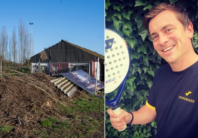 Viva Padel, de club van Niels Destadsbader, liet bomen kappen aan de terreinen van FC De Weerdt.