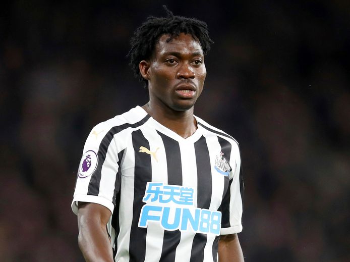 Christian Atsu in 2019 bij Newcastle.