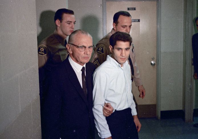 Sirhan Sirhan in juni 1968, net na de moord op RFK.