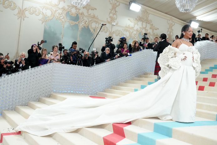 Rihanna at the Met Gala last week.