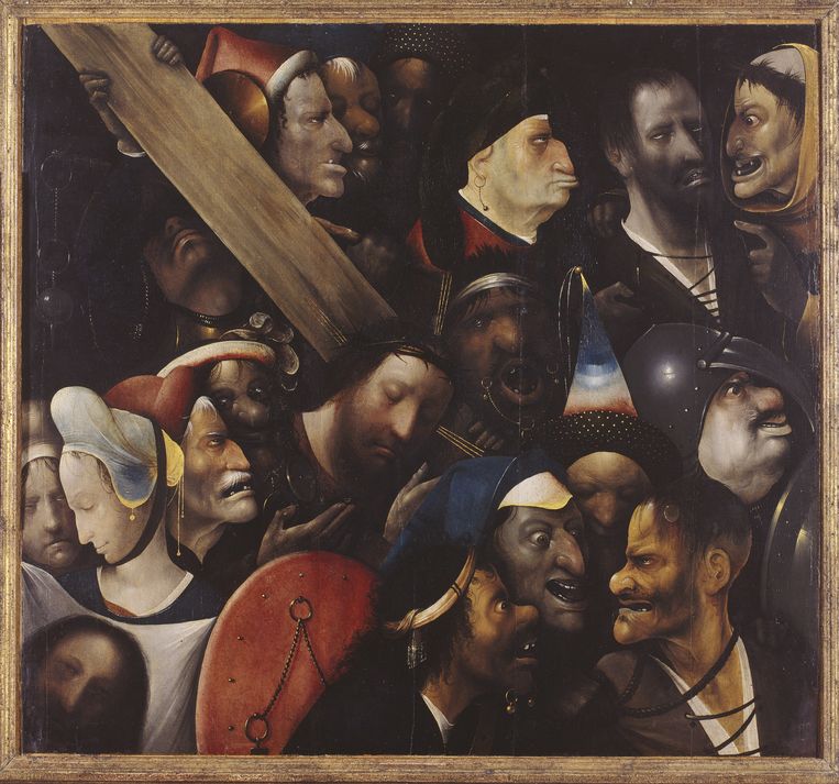 De Kruisdraging van Jeroen Bosch, circa 1450-1516. Beeld BELGAIMAGE