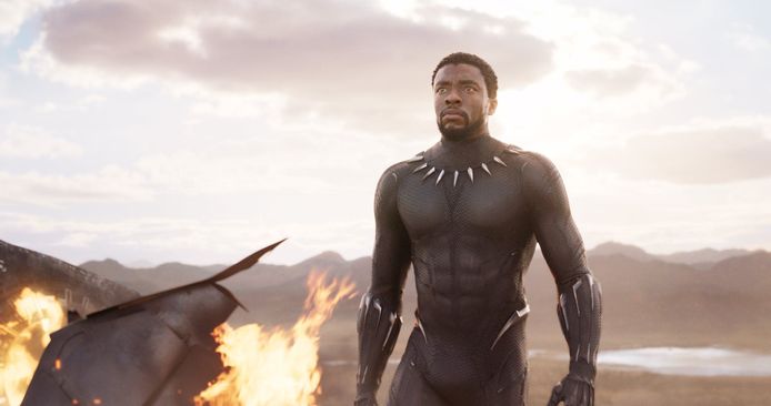 Chadwick Boseman in Black Panther.