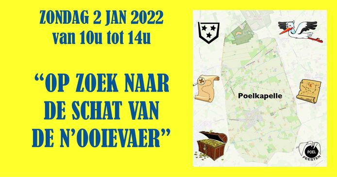 ‘Op zoek naar de schat van de n’ooievaer’ in Poelkapelle