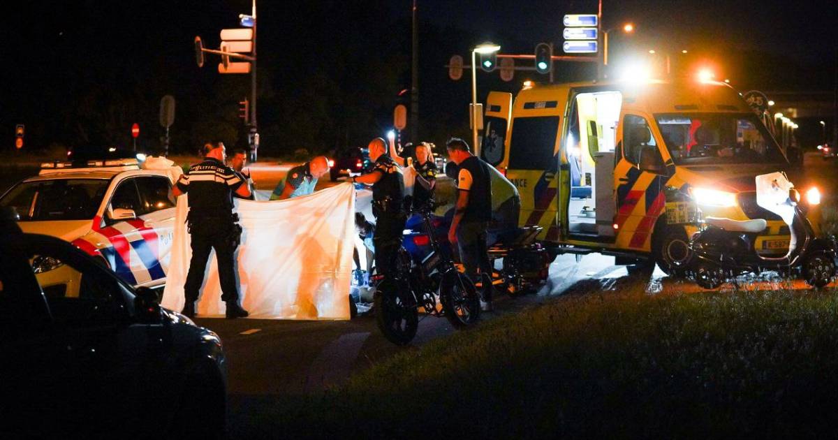 Scooterrijder zwaargewond na botsing met mountainbiker.