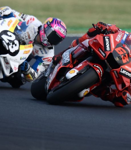 Op Ducati-coureur Francesco Bagnaia staat ook in San Marino geen maat