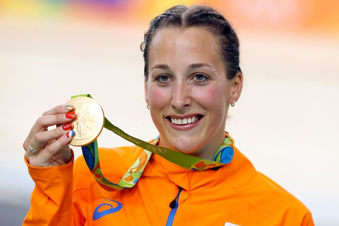 Elis Ligtlee met haar gouden medaille in 2016.