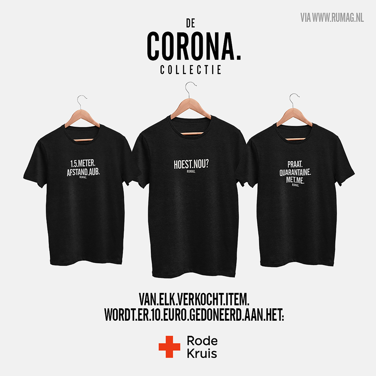 Rumag baas weg na ophef over corona shirts voor Rode Kruis De