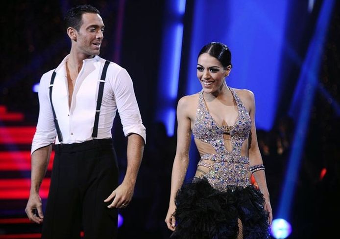 Sofia Essaïdi et son partenaire Maxime Dereymez