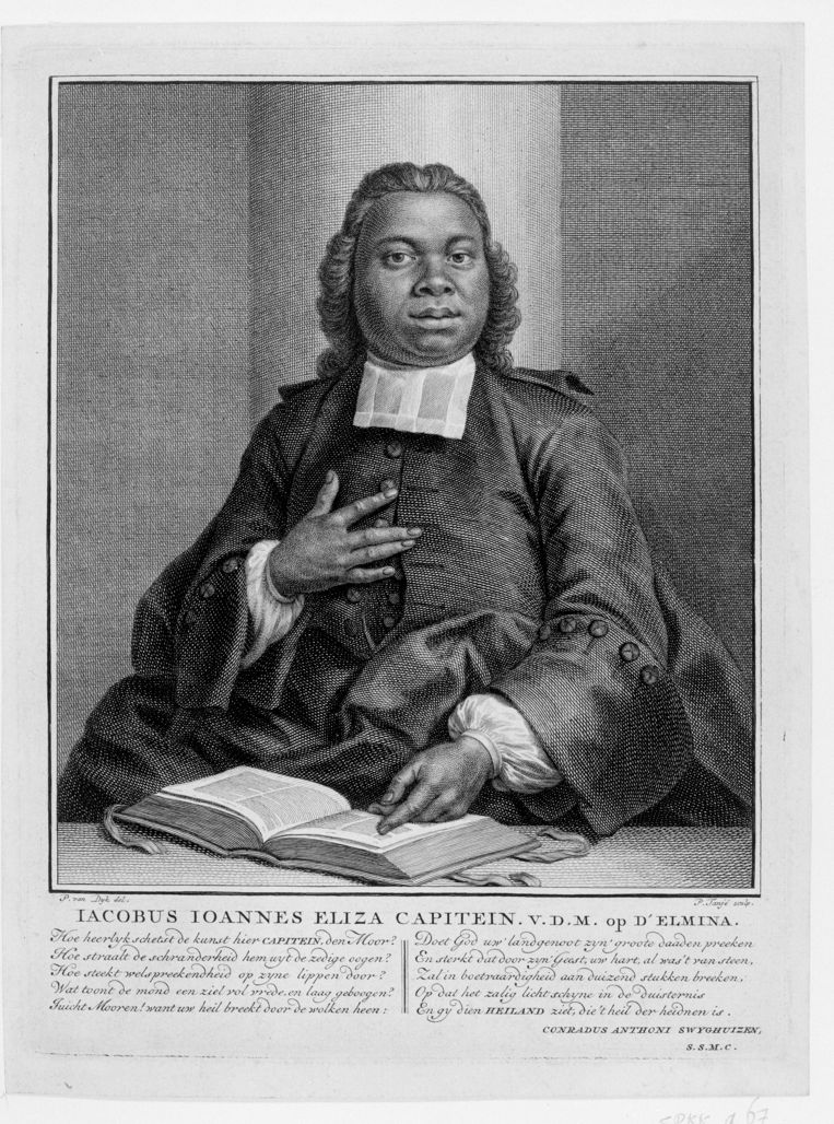 Jacobus Capitein (gravure uit 1742-1747). Beeld Illustratie Catharijne Convent