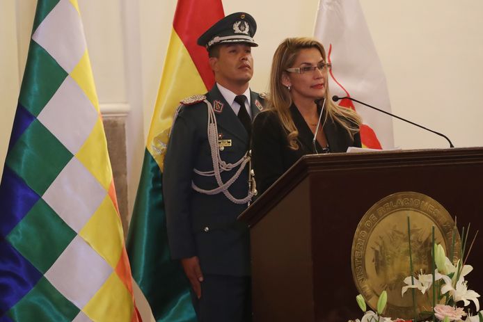 Interim-presidente Jeanine Áñez.