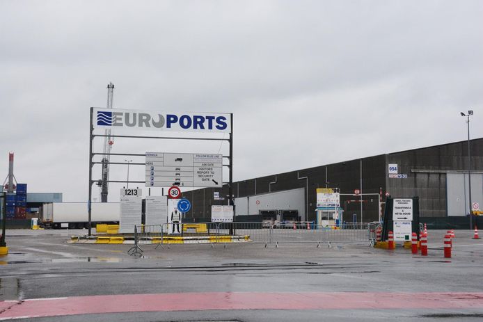 Het ongeval gebeurde bij Euroports. De activiteiten op het schip werden daarna voor de rest van de dag stilgelegd.