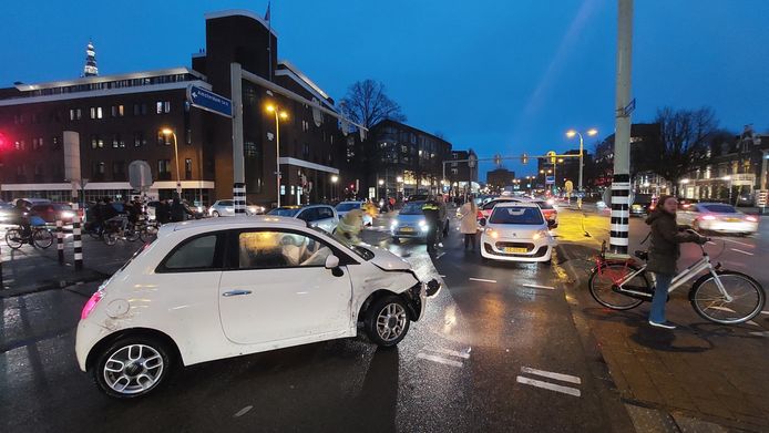 Een ongeval op de Stadsring in Amersfoort.