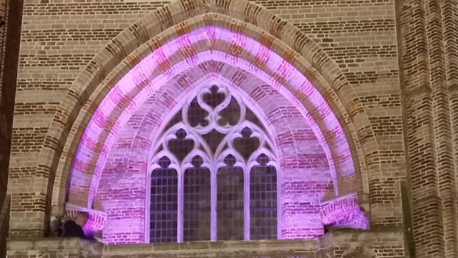 Experiment met gekleurde Beekse Toren levert wisselende reacties op: ‘Lijkt wel een kermisattractie’ 