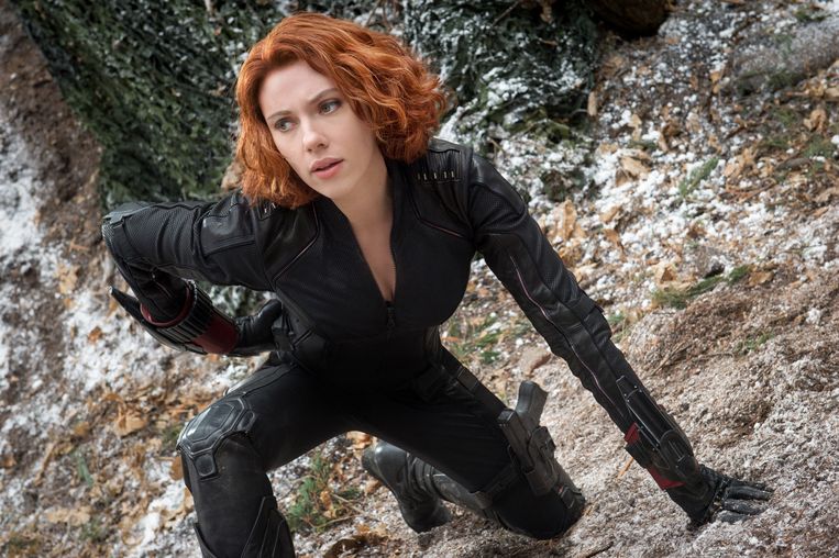 Scarlett Johansson als Black Widow/Natasha Romanoff in 'Avengers: Age Of Ultron'. Beeld AP
