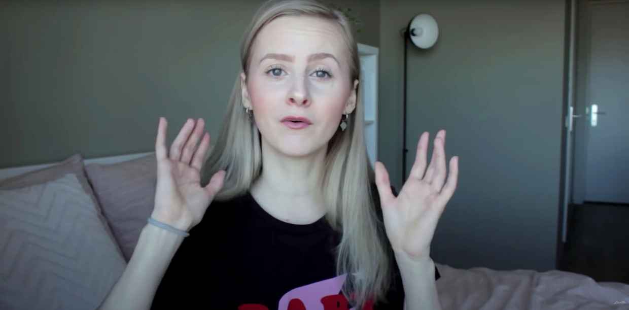 Zo’n 38.000 mensen bekeken de video waarin YouTuber Lenette Hermsen vertelt over haar negatieve ervaringen met de anticonceptiepil. Beeld YouTube