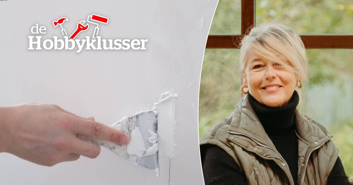 How do you accurately seal a hole in your wall?  Hobbyklusser explains it step by step: “Don't use too much of this product, because then you'll get lines” |  Handyman is a hobby