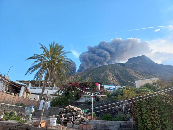 Ieri il vulcano Stromboli.