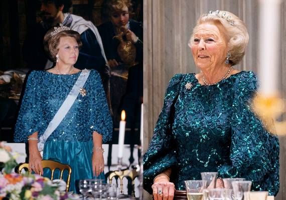 Na 30 (!) jaar heeft prinses Beatrix déze jurk weer aangetrokken