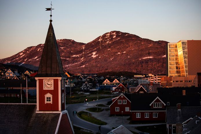 De Groenlandse hoofdstad Nuuk.