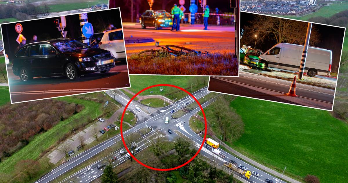 ‘Elk ongeluk is één te veel’: wanhoop groter en groter na zoveelste zware ongeval op berucht kruispunt Raalte.