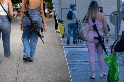 En pantalon de sport avec une arme dans le dos: les citoyens israéliens s'arment en masse