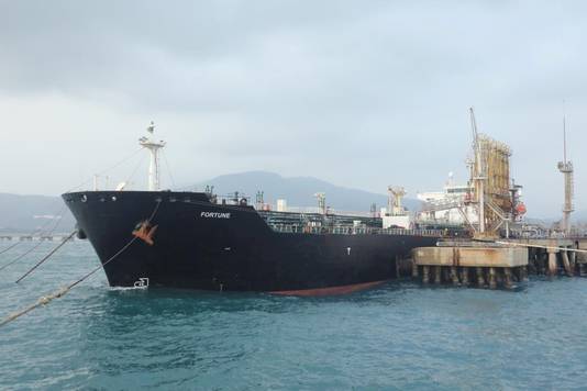 Le pétrolier iranien "Fortune" lors de son arrivée au Venezuela