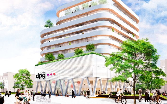 Le siège de DPG Media à Anvers.