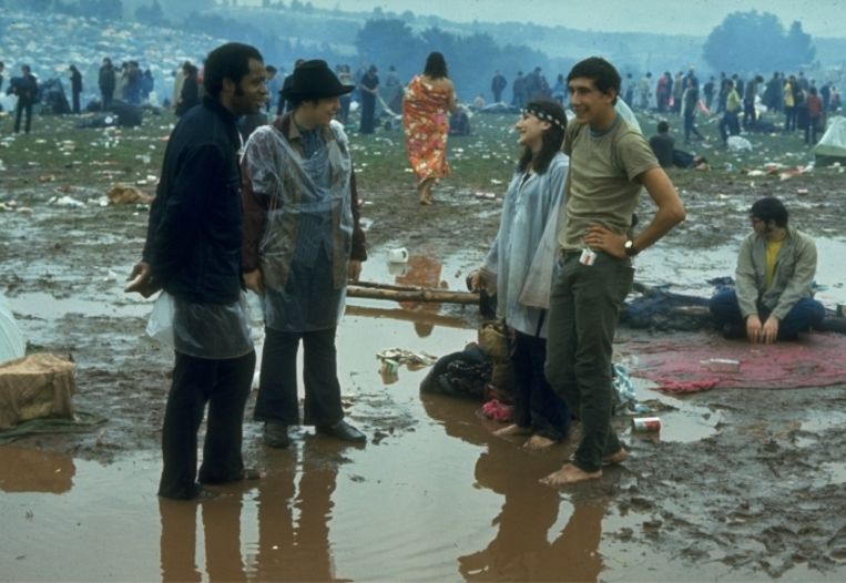 'Woodstock was eigenlijk de eerste keer dat de modale Jan met de football-­pet geconfronteerd werd met het besef dat er naast de gangbare cultuur ook een tegencultuur bestond’ Beeld 