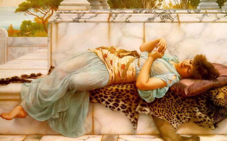 John William Godward ‘The betrothed’, 1892 Beeld  
