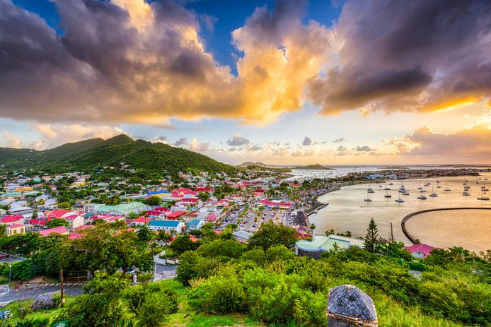 Het eiland Sint-Maarten